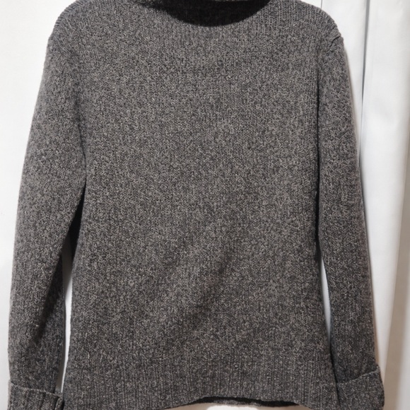 Sutton Studio Merino Wool Turtleneck Sweater Gray Size L Bloomingdale’s - Picture 6 of 8